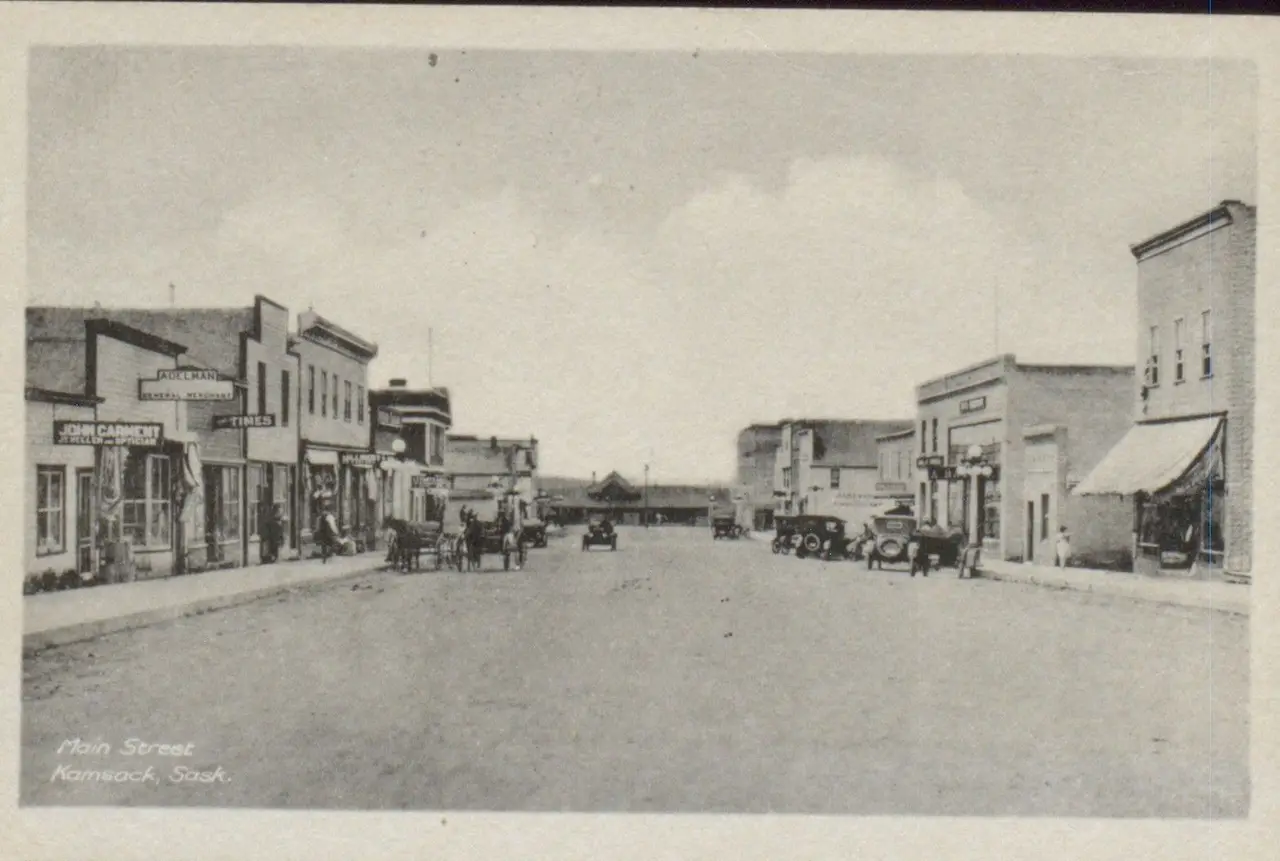 Main Street, Kamsack, about 1920