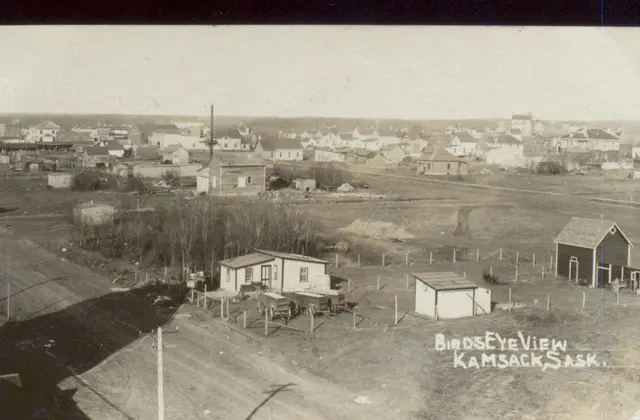 Bird's eye view of Kamsack